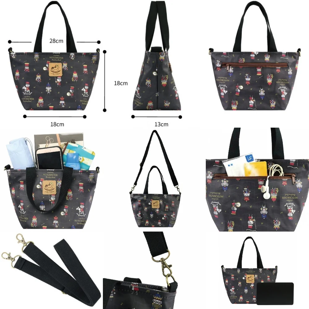 Waterproof Corgi Crossbody Convertible Handbag Mini Travel Tote W/ Strap - Picture 2 of 7
